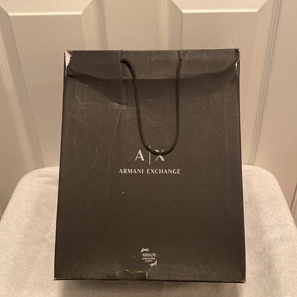 Brand New Armani Exchange Black Knit Sneakers…size 9 - Picture 7 of 10